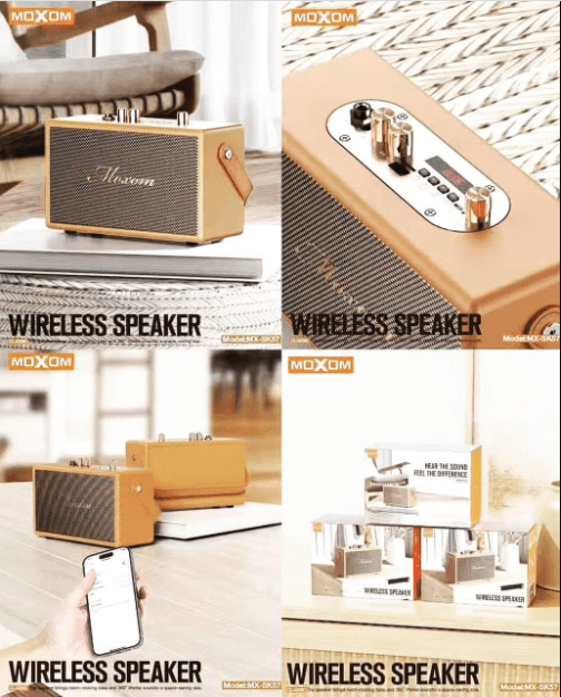 MOXOM MX SK57 Classic Wireless Speaker CME Distribution Sdn Bhd