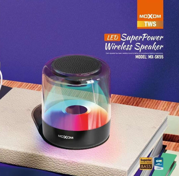 MOXOM MX SK55 LED Super Power Wireless Speaker CME Distribution Sdn Bhd