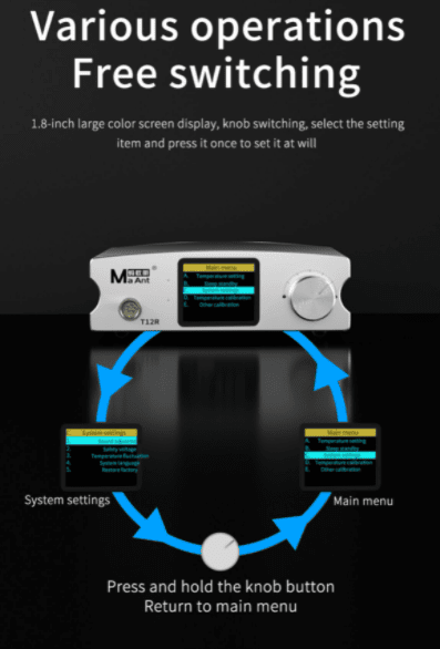 MAANT T12R Intelligent Temperature Control Soldering Station – CME ...