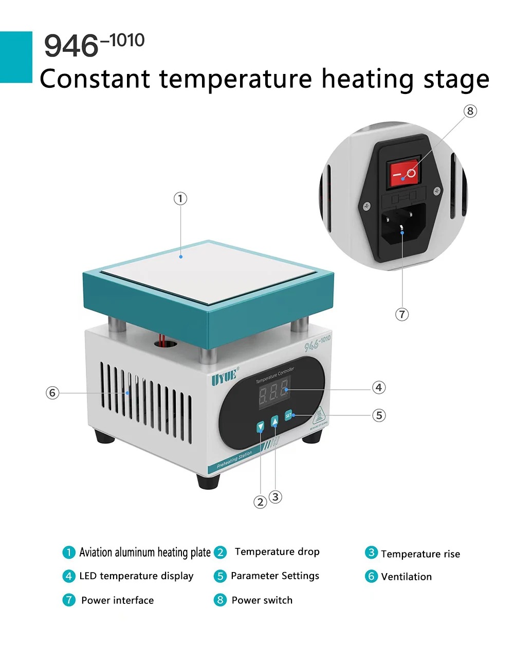 UYUE 946-1010 Preheating Station (10CM*10CM) – CME Distribution Sdn Bhd